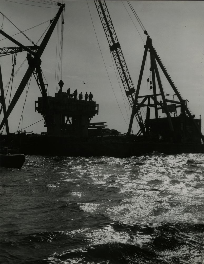 Construction of the Chesapeake Bay Bridge