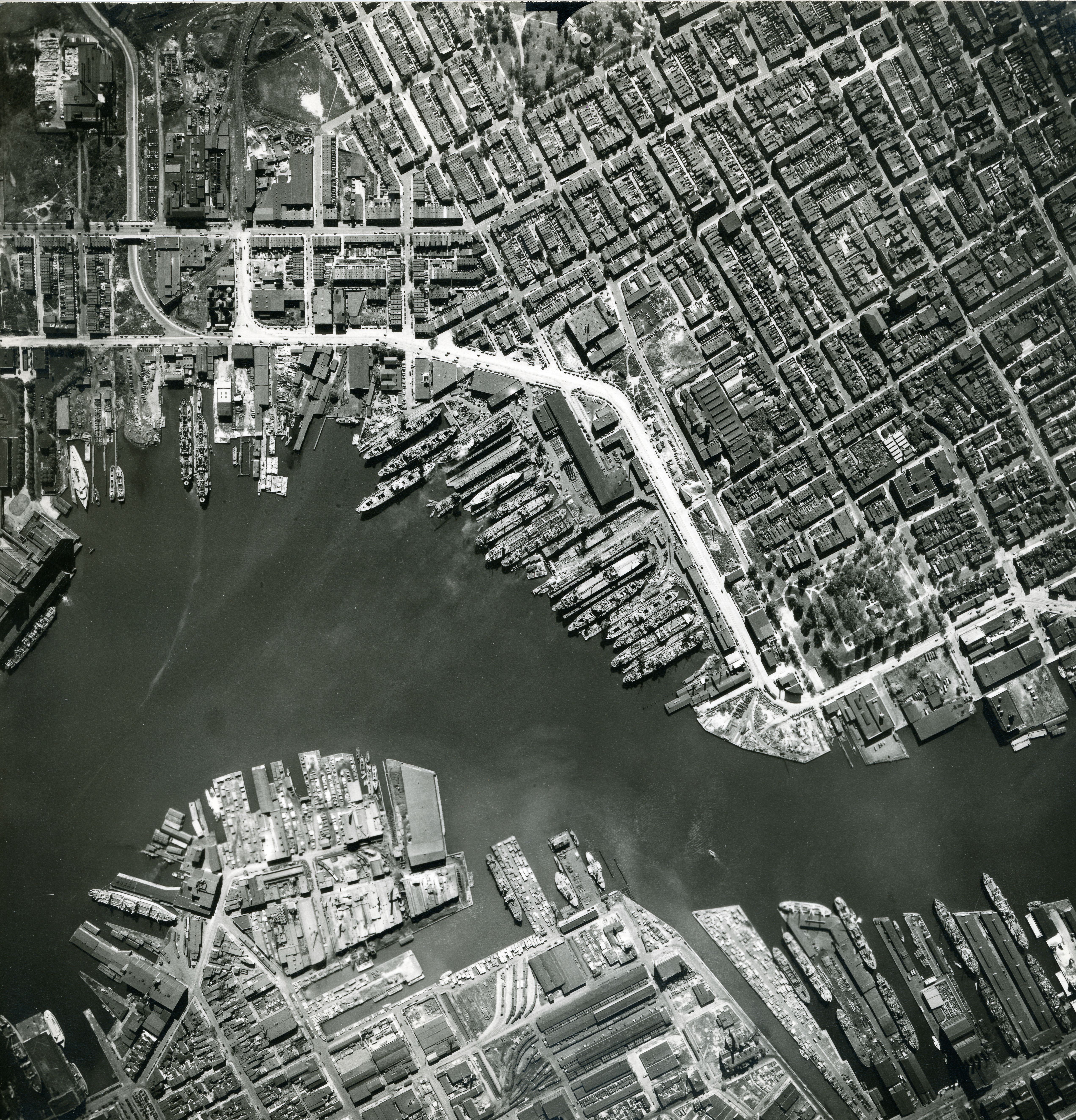 Key Highway Shipyard, Aerial